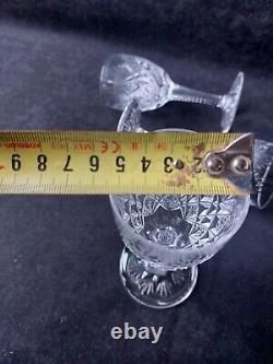 Cristal St Louis Florence 6 Verres A Vin Porto Signé 13cm (A8)
