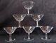 Cristal St Louis Service De 6 Coupes A Champagne Signées Facettes Lot1(a6)