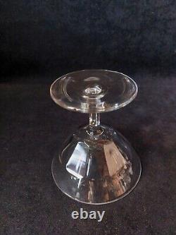 Cristal St Louis Service de 6 Coupes A Champagne Signées Facettes Lot1(A6)