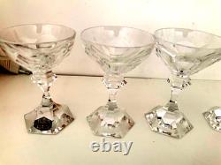 Cristal de SAINT-LOUIS Modèle Chambord 6 petite coupes (11cm) état neuf