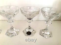 Cristal de SAINT-LOUIS Modèle Chambord 6 petite coupes (11cm) état neuf