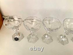 Cristal de SAINT-LOUIS Modèle Chambord 6 petite coupes (11cm) état neuf