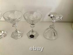 Cristal de SAINT-LOUIS Modèle Chambord 6 petite coupes (11cm) état neuf
