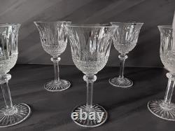 Cristal de Saint Louis 5 Verres à vin Rouge modèle Tommy ht. 17 Cm Signée