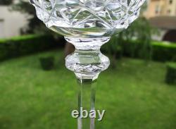 Cristal de Saint Louis 7 beaux verres à vin rouge modèle Sammy en parfait état