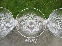 Cristal de Saint Louis 7 beaux verres à vin rouge modèle Sammy en parfait état