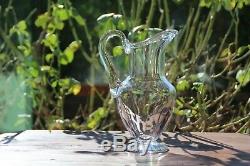 Cristal de Saint louis modèle Massenet Uni Pichet Broc à eau signé