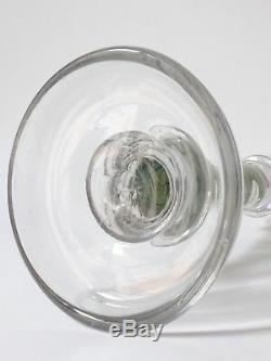 Cristal de St Louis Bougeoir en verre soufflé époque XIXe