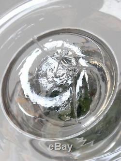 Cristal de St Louis Bougeoir en verre soufflé époque XIXe
