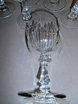 Cristal saint louis 6 jolies verres à vin n°3 (modèle LIANE)