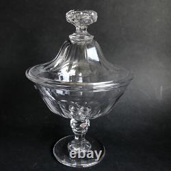 DRAGEOIR cotes plates cristal Baccarat ou saint Louis design moderne vintage