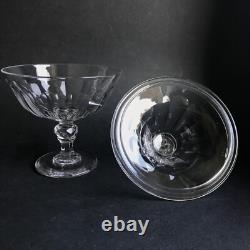 DRAGEOIR cotes plates cristal Baccarat ou saint Louis design moderne vintage