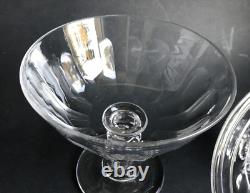 DRAGEOIR cotes plates cristal Baccarat ou saint Louis design moderne vintage