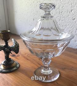 DRAGEOIR cotes plates cristal Baccarat ou saint Louis design moderne vintage