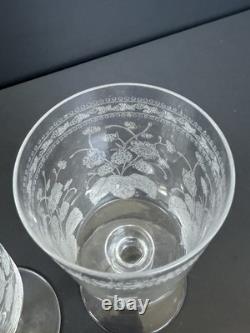 Deux Verres En Cristal Gravé Monogramme L A Baccarat St Louis