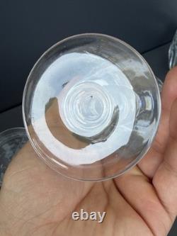 Deux Verres En Cristal Gravé Monogramme L A Baccarat St Louis