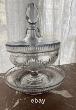 Drageoir Cristal Taillé XIX / Crystal Cup / Saint Louis