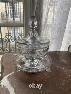 Drageoir Cristal Taillé XIX / Crystal Cup / Saint Louis