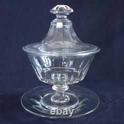 Drageoir / compotier cristal de St Louis modèle Caton XIXe siècle
