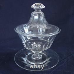 Drageoir / compotier cristal de St Louis modèle Caton XIXe siècle