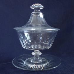 Drageoir / compotier cristal de St Louis modèle Caton XIXe siècle