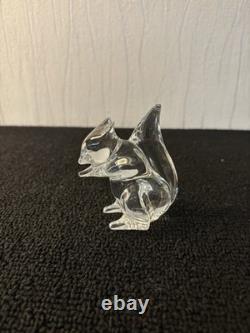 Ecureuil clair en cristal de Saint Louis