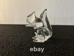 Ecureuil clair en cristal de Saint Louis