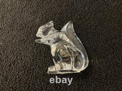 Ecureuil clair en cristal de Saint Louis