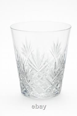 Ensemble de 4 verres à whisky en cristal Saint-Louis Modèle Florence Signés