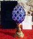 Faberge Imperial-sculpture-oeuf Collector-cristal Saint-louis-plaqué Or (26 Cm)