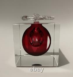 Flacon à Parfum en Cristal de Saint-Louis Années 1990