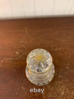 Flacon décor floral cristal de Saint Louis h 12 cm