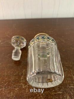 Flacon décor floral cristal de Saint Louis h 12 cm