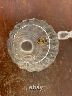 Flacon décor floral cristal de Saint Louis h 12 cm