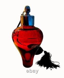 Flacon vaporisateur de parfum Cristallerie de SAINT-LOUIS, motif floral gravé