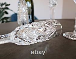 Florence, cristal Saint Louis. 6 flûtes à champagne. H21,5cm. Estampillé