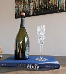 Florence, cristal Saint Louis. 6 flûtes à champagne. H21,5cm. Estampillé