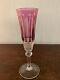 Flûte à Champagne Overlay Violet Modèle Tommy Cristal Saint Louis H 18.5