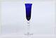 Flûte En Cristal De St Louis Modèle Bubbles Bleu Neuve Champagne Fute New
