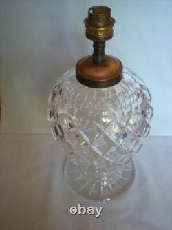 GRAND PIED DE LAMPE CrISTAL (BACCARAT, SAINT LOUIS)
