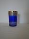 Gobelet Chope Verre &agrave; Jus Cristal Dor&eacute; Saint St Louis Or Couleur Bleu Thistle
