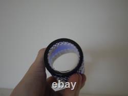 Gobelet chope verre à jus cristal doré Saint ST Louis or couleur bleu Thistle