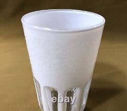 Gobelet / verre à thé en cristal doublé blanc SAINT LOUIS modèle RABAT non doré