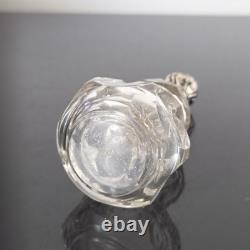 Grand Flacon A Sels Cristal BACCARAT ST LOUIS Monture en Argent XIXè Crystal