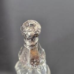 Grand Flacon A Sels Cristal BACCARAT ST LOUIS Monture en Argent XIXè Crystal
