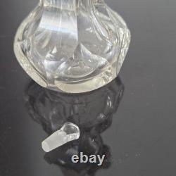Grand Flacon A Sels Cristal BACCARAT ST LOUIS Monture en Argent XIXè Crystal