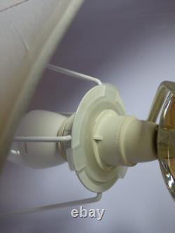 Grand Pied de Lampe vague Cristal Saint Louis Estampillé France 25 cm ht douille