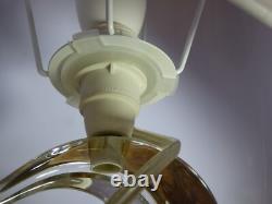Grand Pied de Lampe vague Cristal Saint Louis Estampillé France 25 cm ht douille