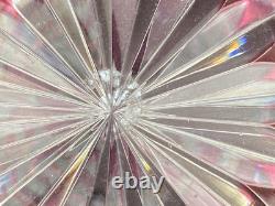 Grand Vase Boule Cristal De Saint-Louis Overlay Rouge Bon état