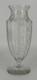 Grand Vase Cristal Grav&eacute; D&eacute;cor Floral Art D&eacute;co Baccarat Saint Louis 35,5cm